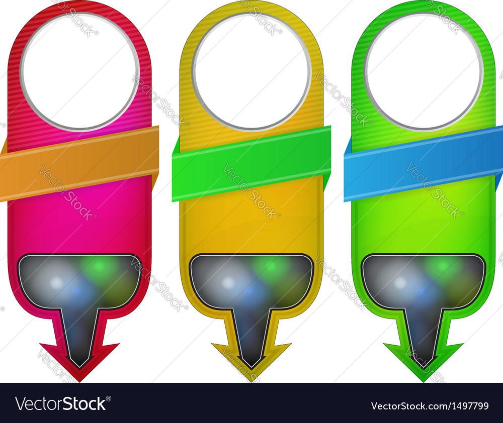 Abstract web banner with arrow