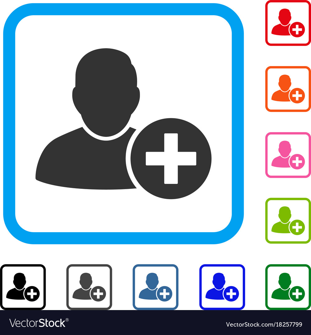 Add user framed icon