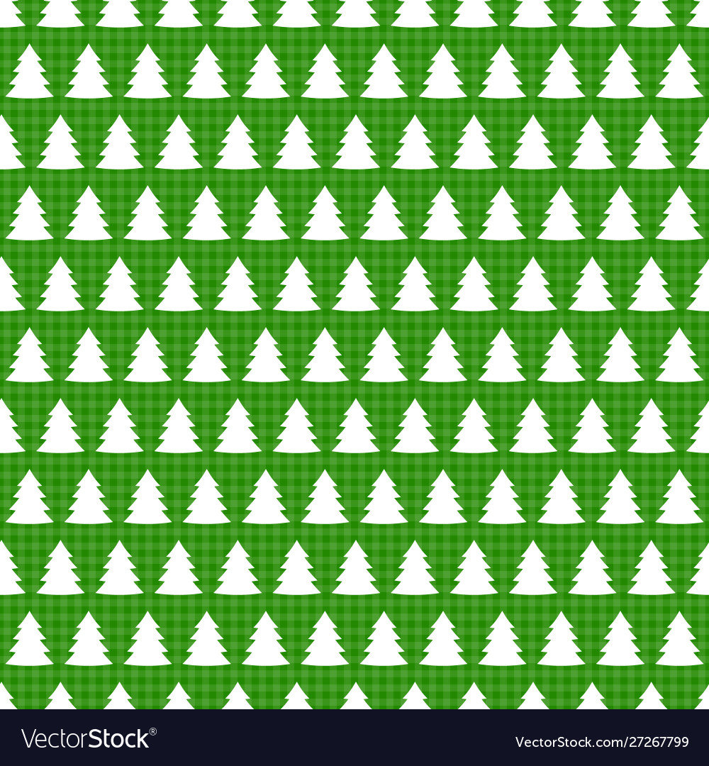 Christmas seamless pattern with tree