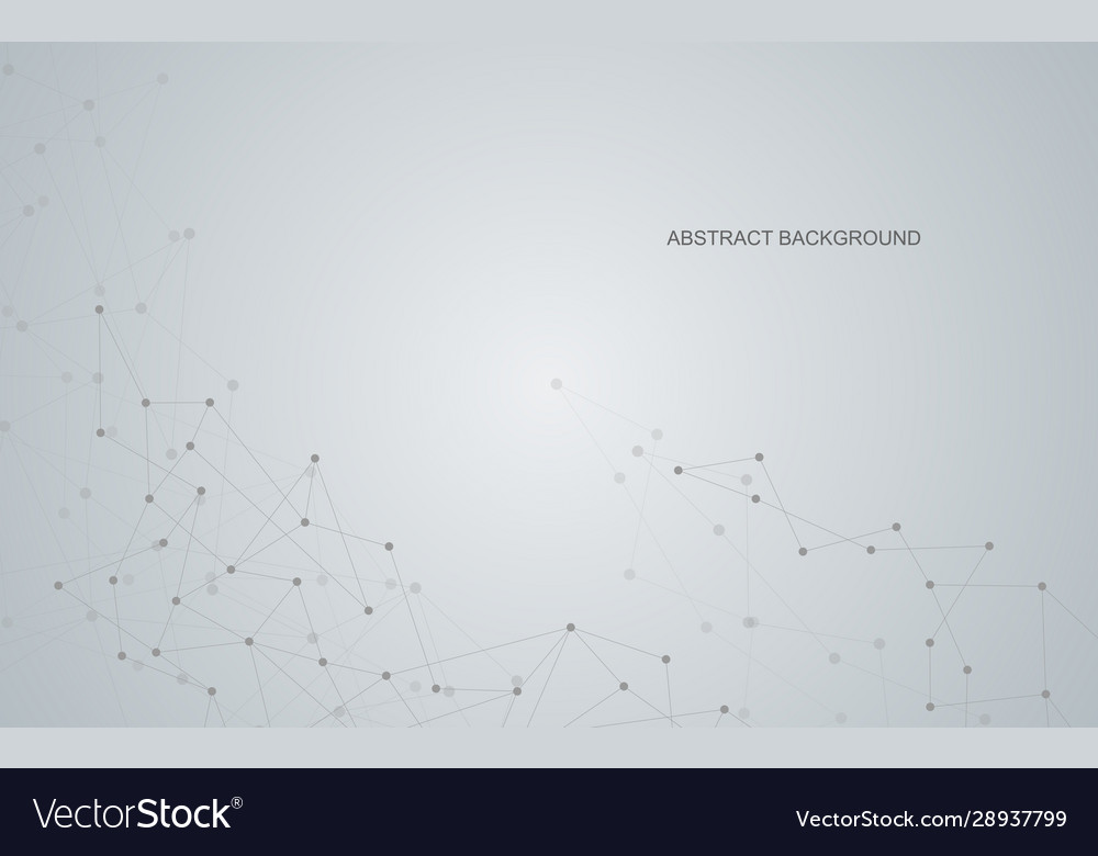 Connecting dots and lines global network vector image Connecting dots and lines global network