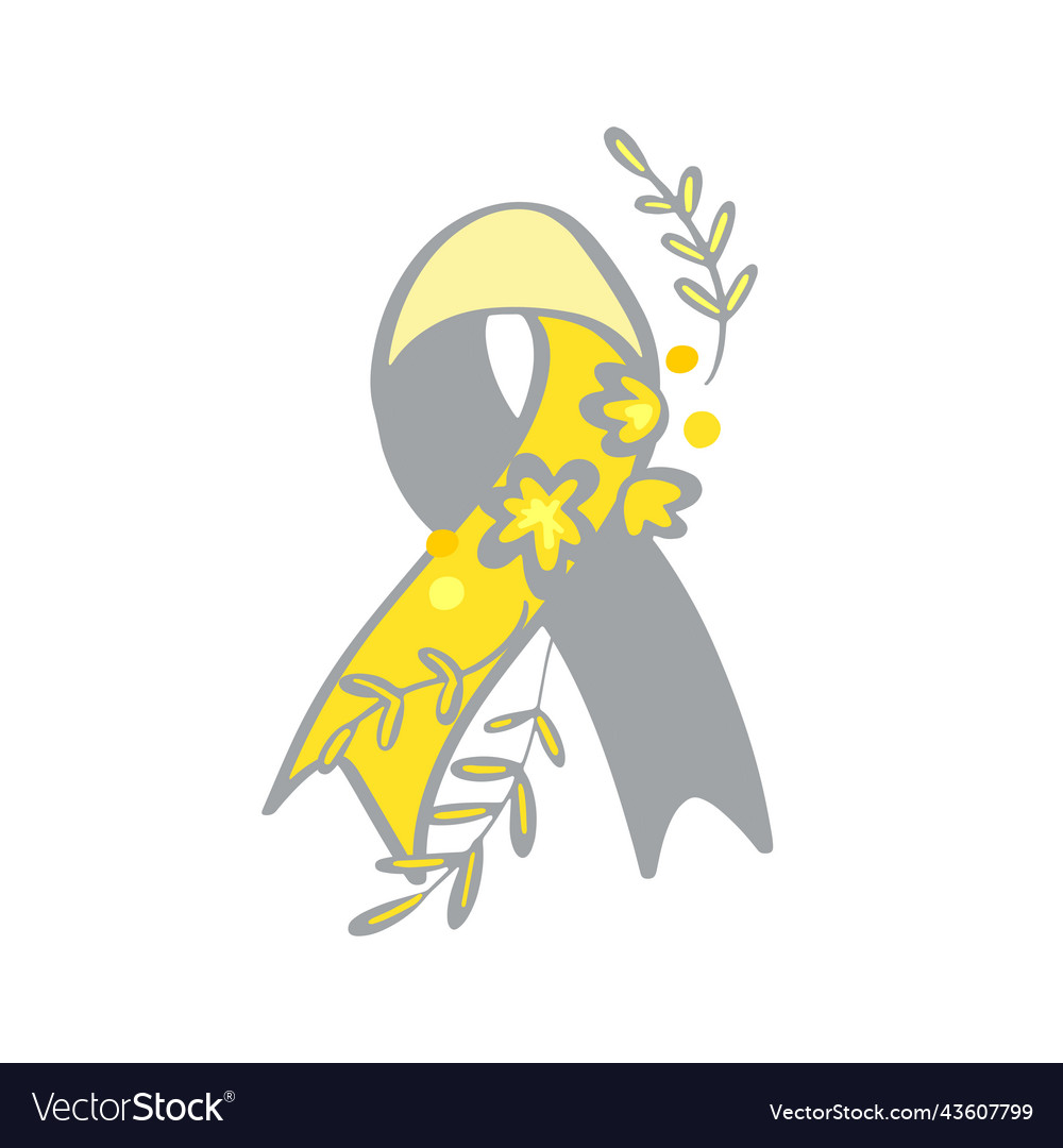 Deaf awareness month septembe yellow and gray