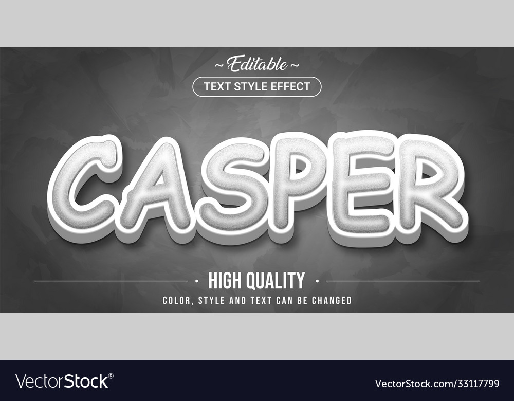 Editable text style effect - ghost theme
