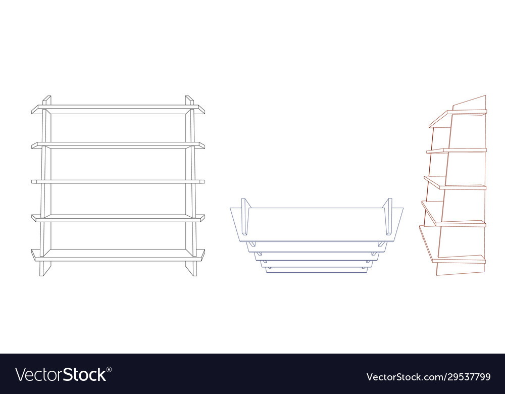 Empty showcase outline