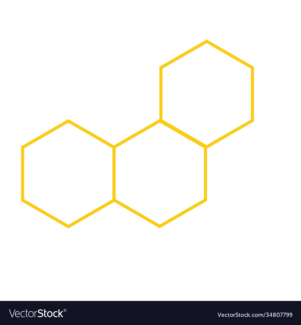 Honeycomb background texture design vector image Honeycomb background texture design