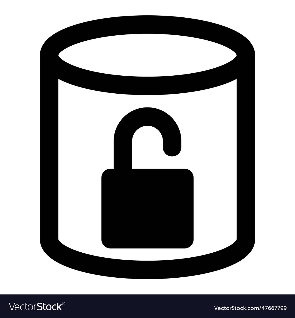 Locked removed from a database or unsecure