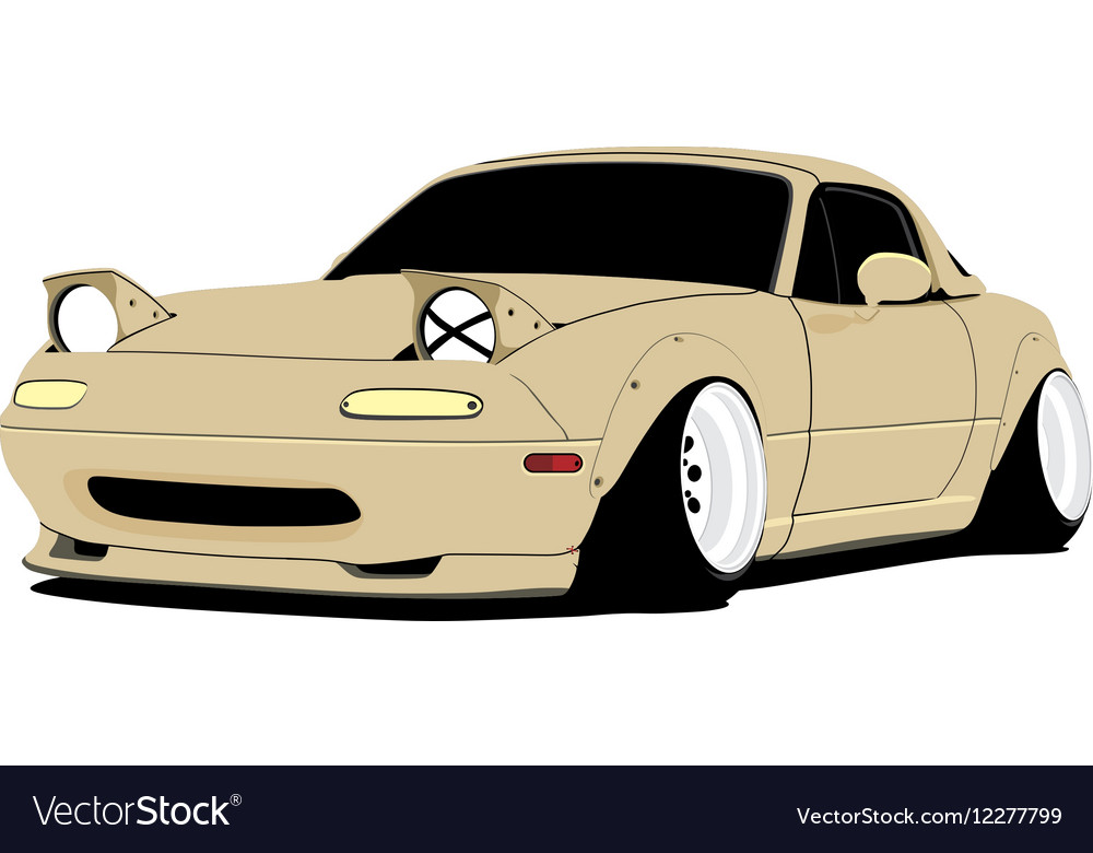 Miata mazda m5 Royalty Free Vector Image - VectorStock