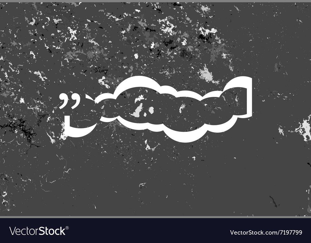 Quote blank with text bubble stock element