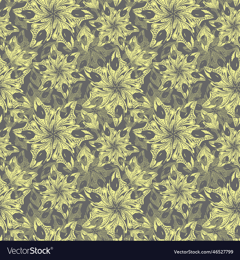 Seamless yellow openwork pattern of abstract vector image Seamless yellow openwork pattern of abstract