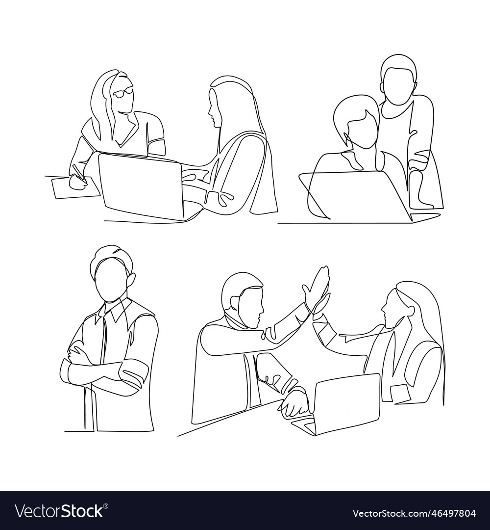 Business People Royalty Free Vector Image - Vectorstock