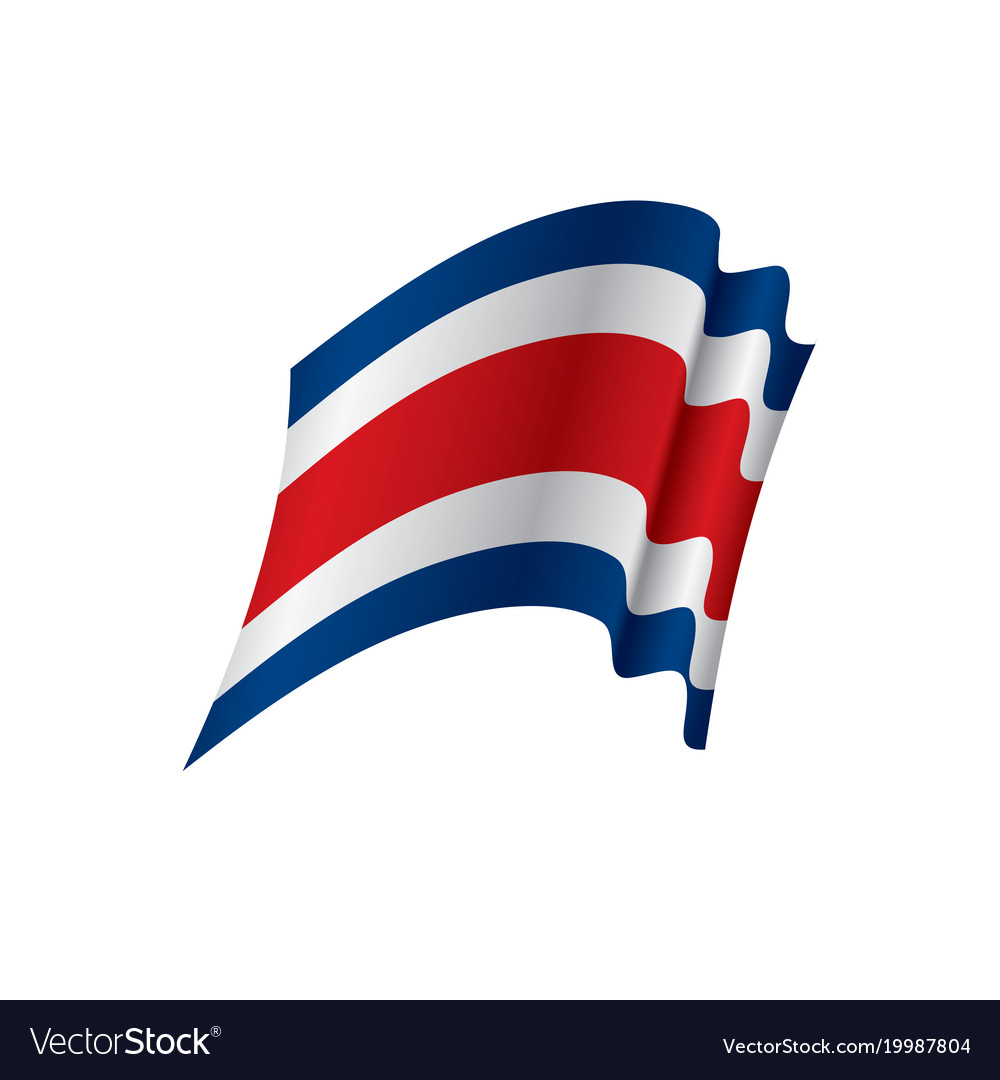 Costa rica flag Royalty Free Vector Image - VectorStock