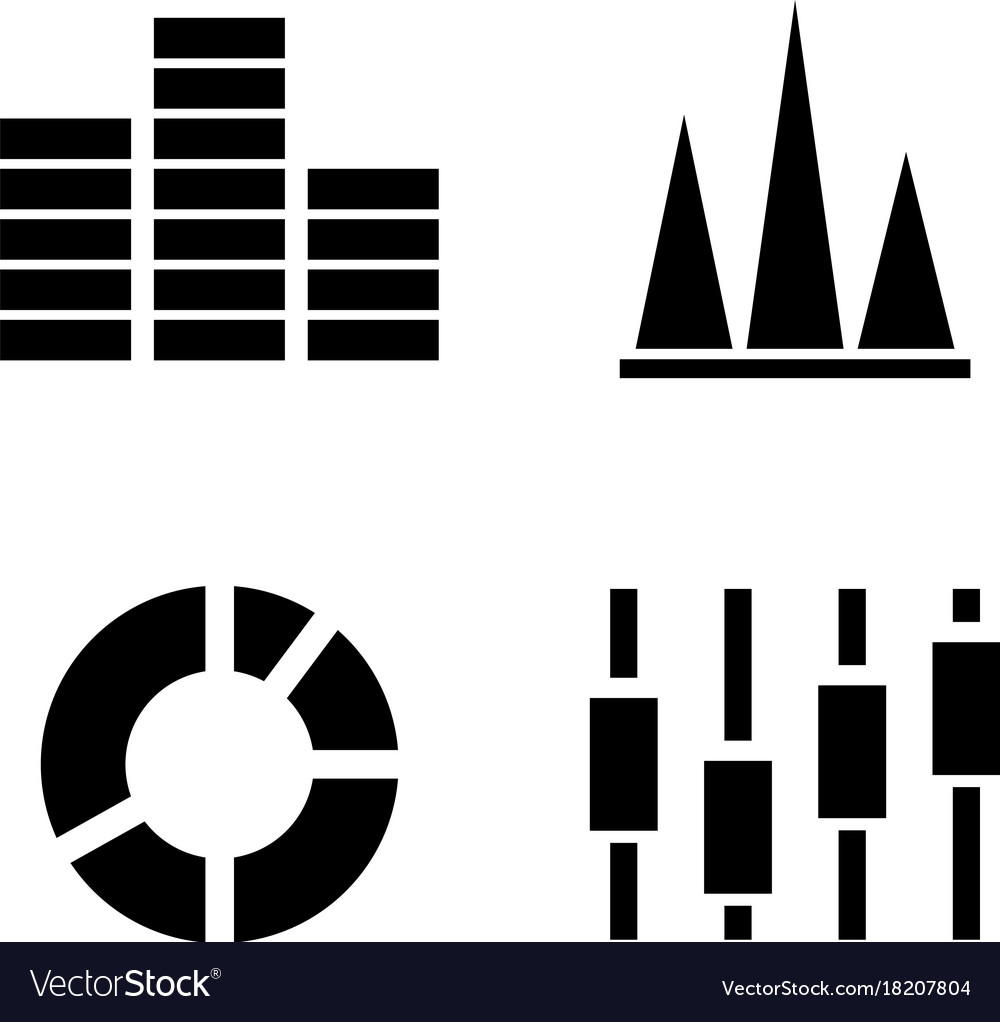 Diagram graph simple related icons