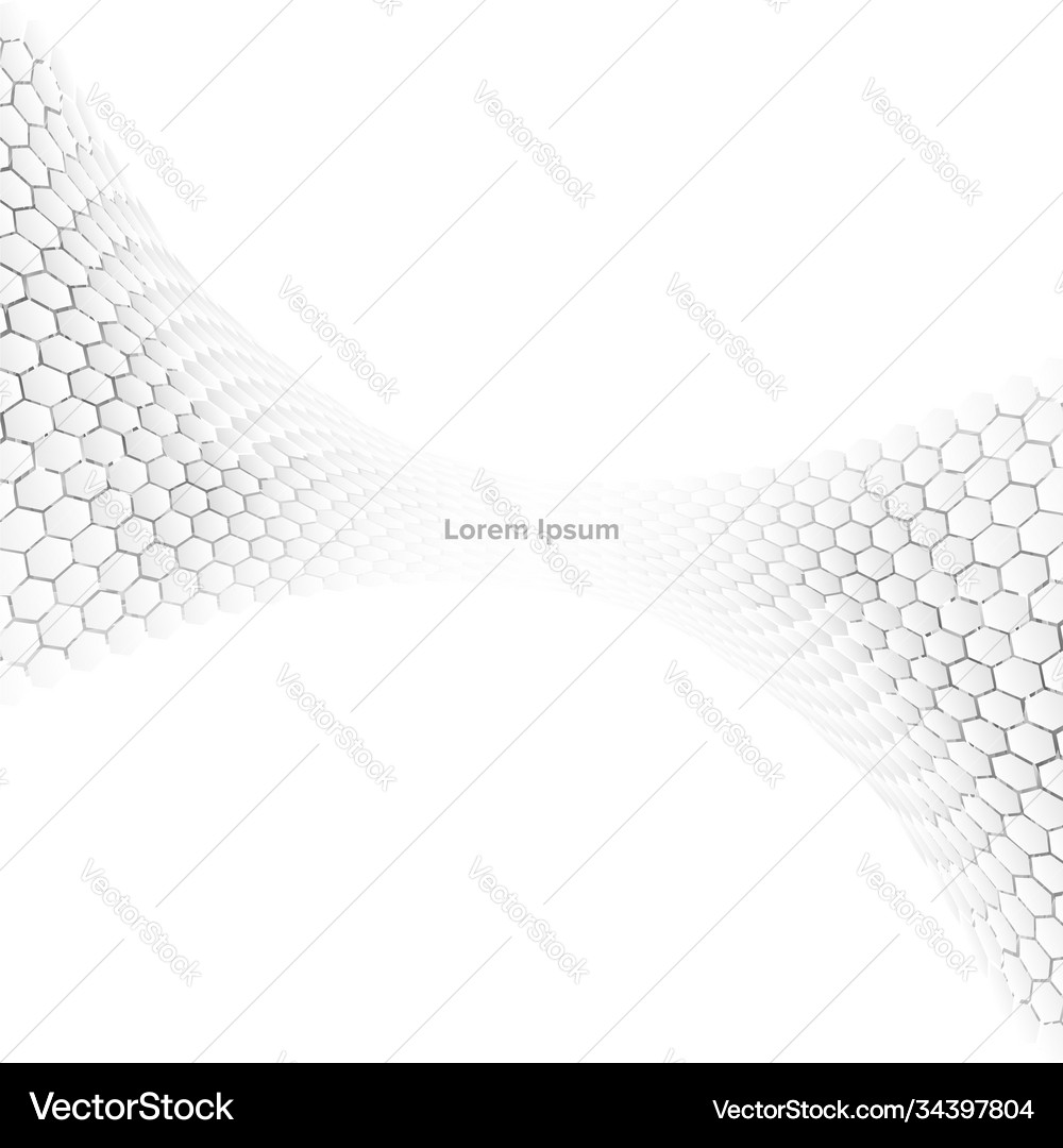 Hexagonal abstract background Royalty Free Vector Image