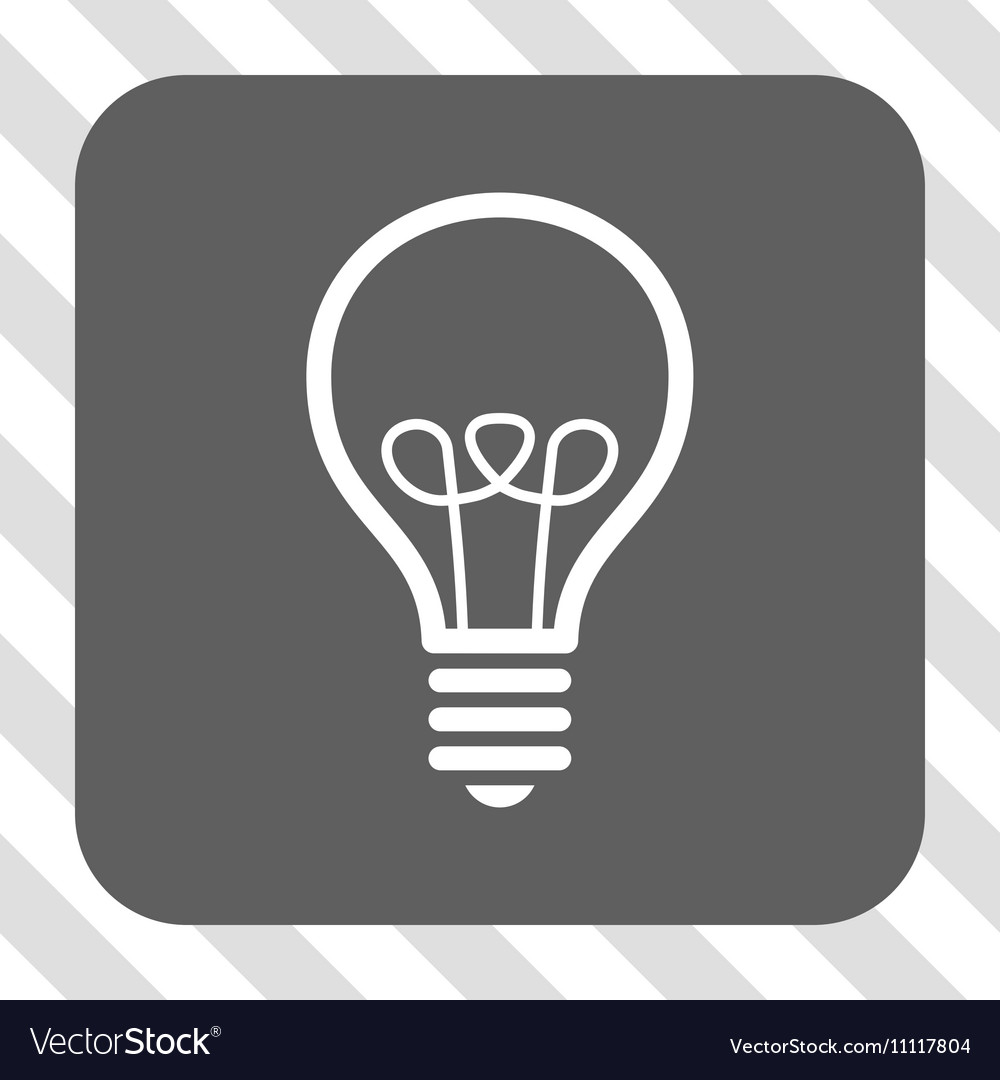 Lamp bulb rounded square button