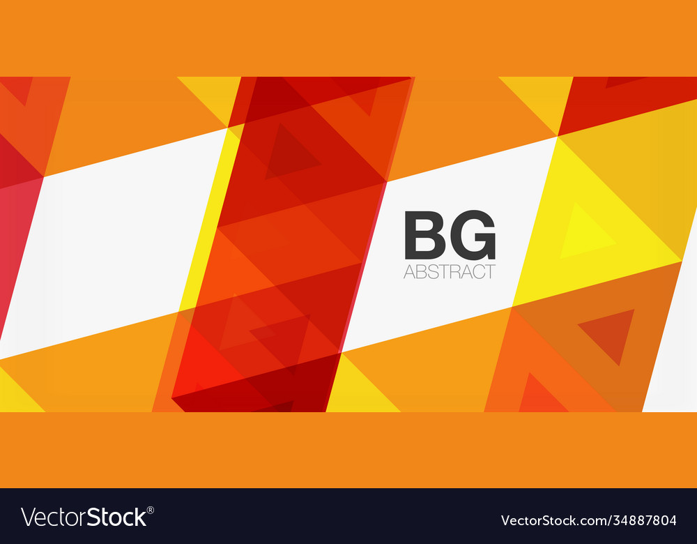 Mosaic triangle pattern abstract background