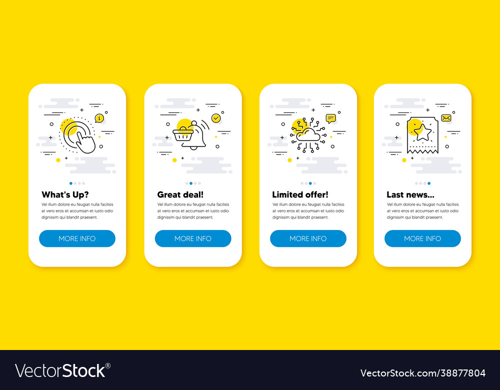 Set cloud network notification cart