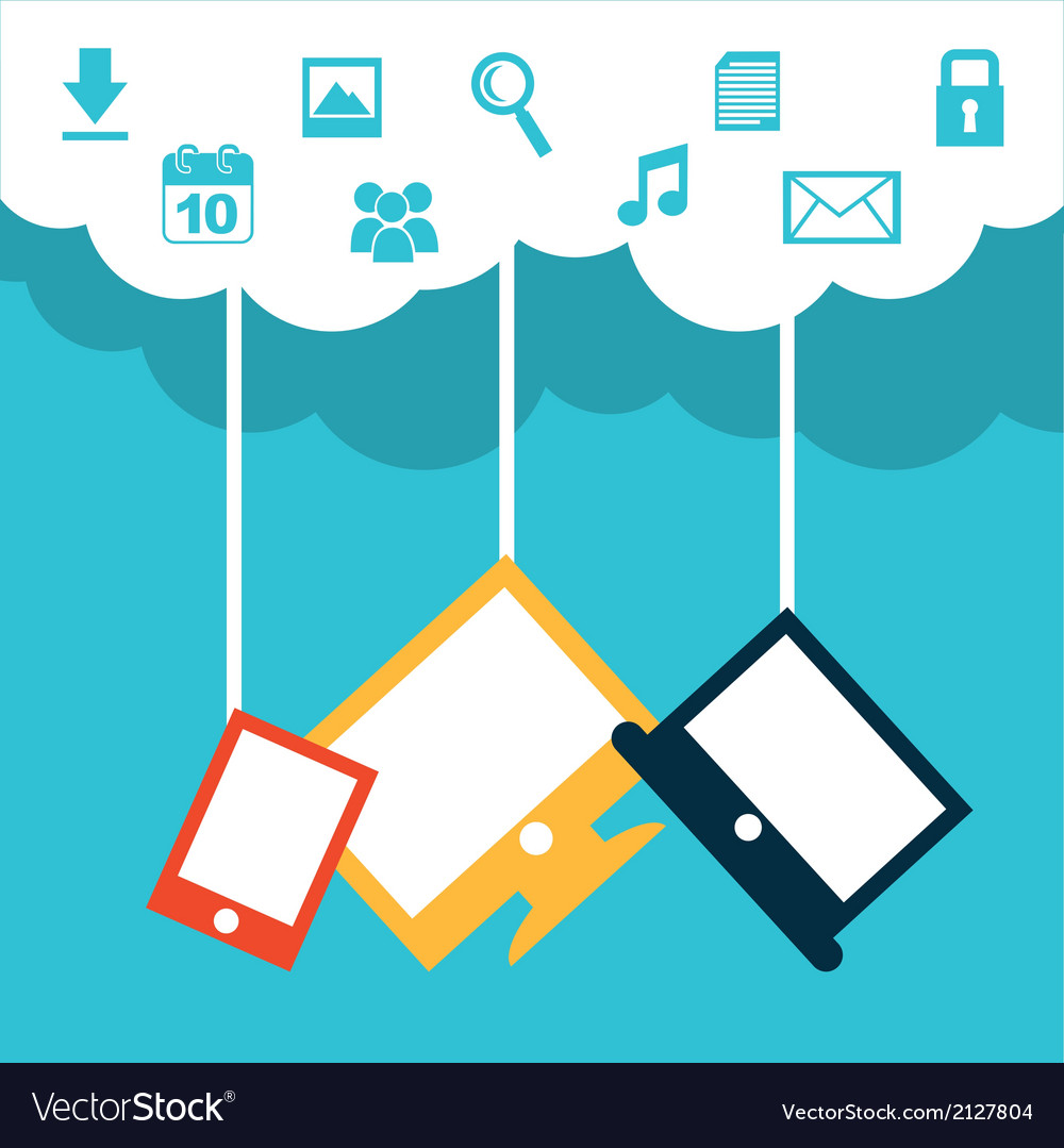 Technology Icons - Cloud Computing