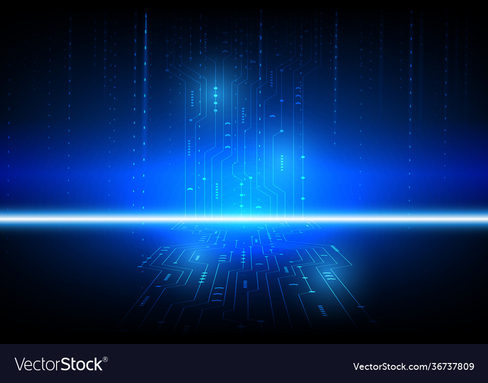 Circuit technology background with hi-tech digital vector image Circuit technology background with hi-tech digital