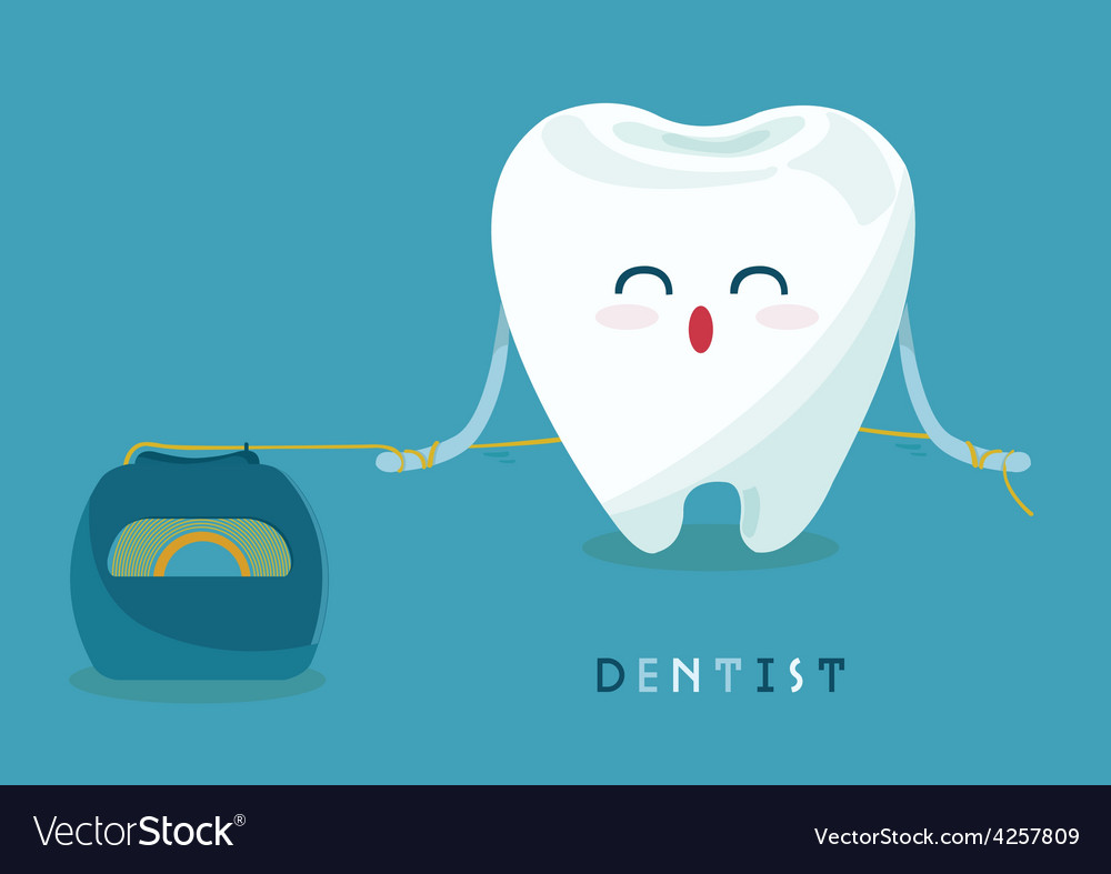 Зубная нить рисунок
