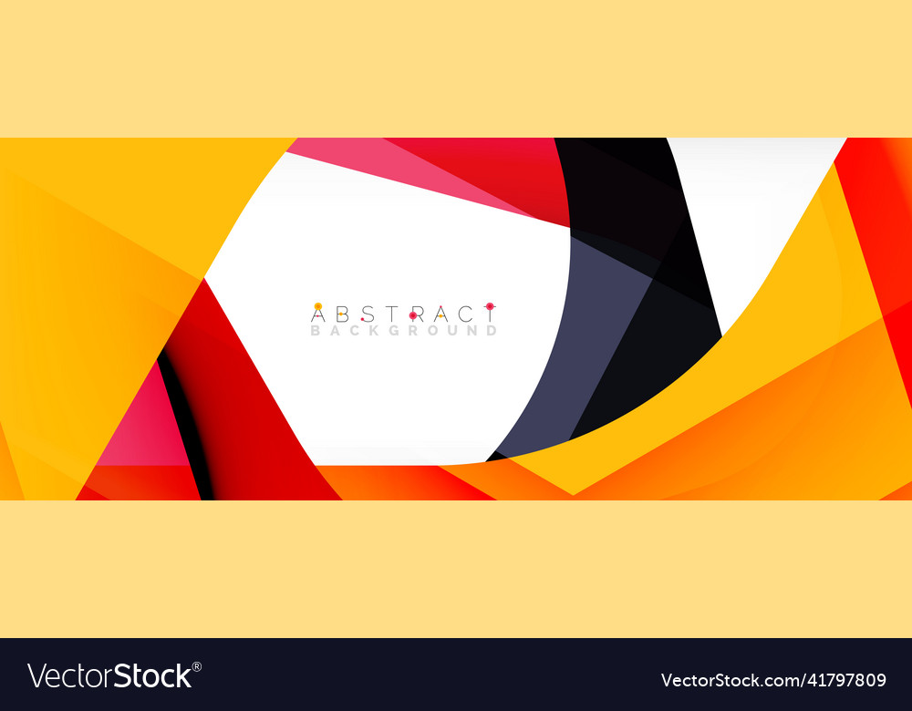 Geometric abstract background - multicolored Vector Image Geometric abstract background - multicolored