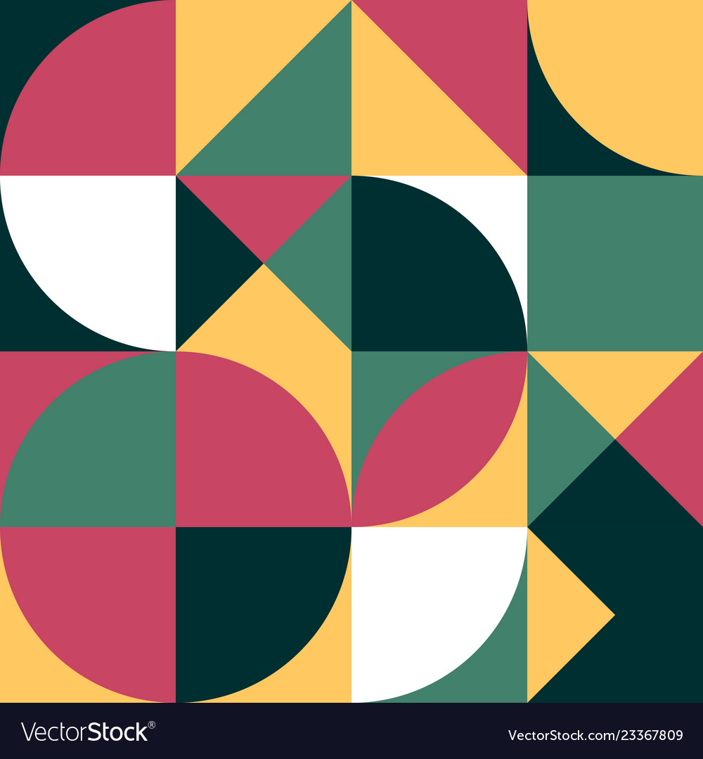 Geometric Color Block Pattern