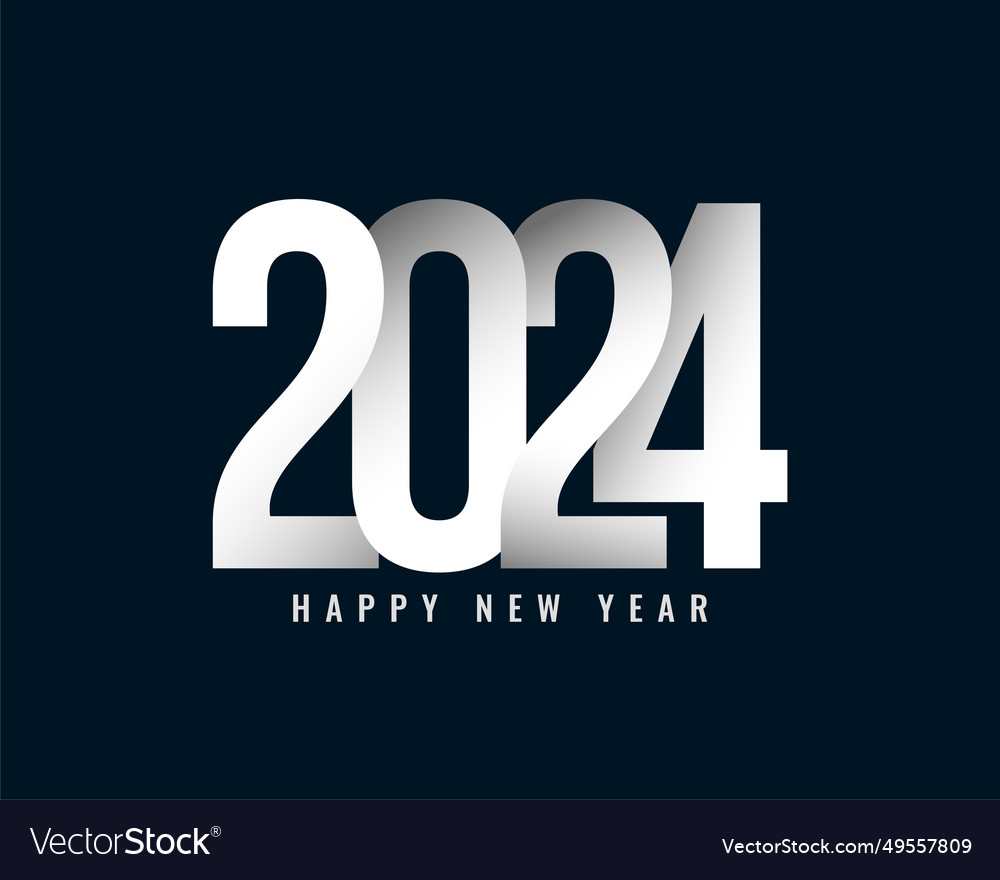 Happy new year 2024 event celebration background Vector Image