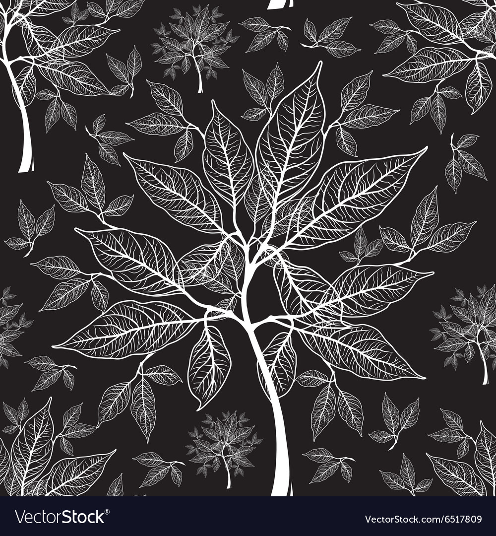 Seamless tree pattern 011