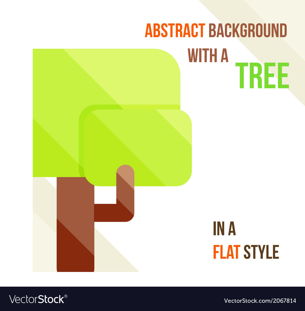 Abstract background with a tree