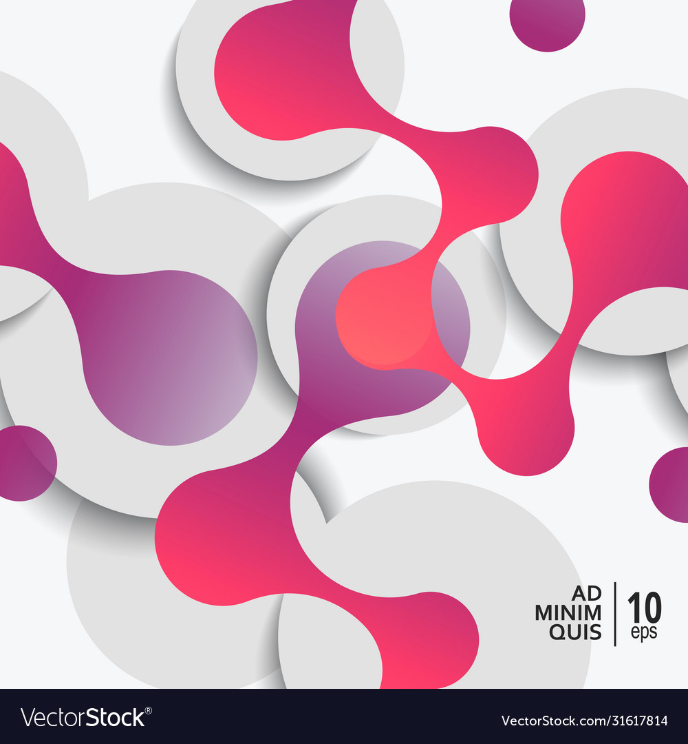 Abstract background with connect circles vector image Abstract background with connect circles