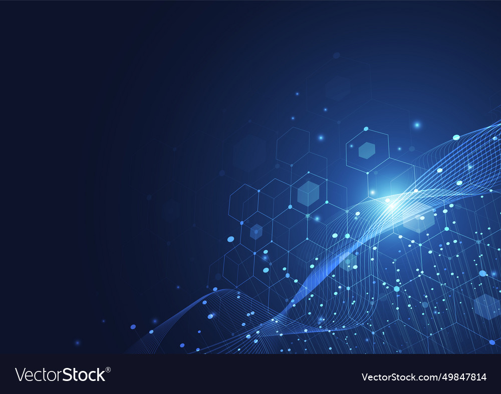 Abstract technology background with big data vector image Abstract technology background with big data