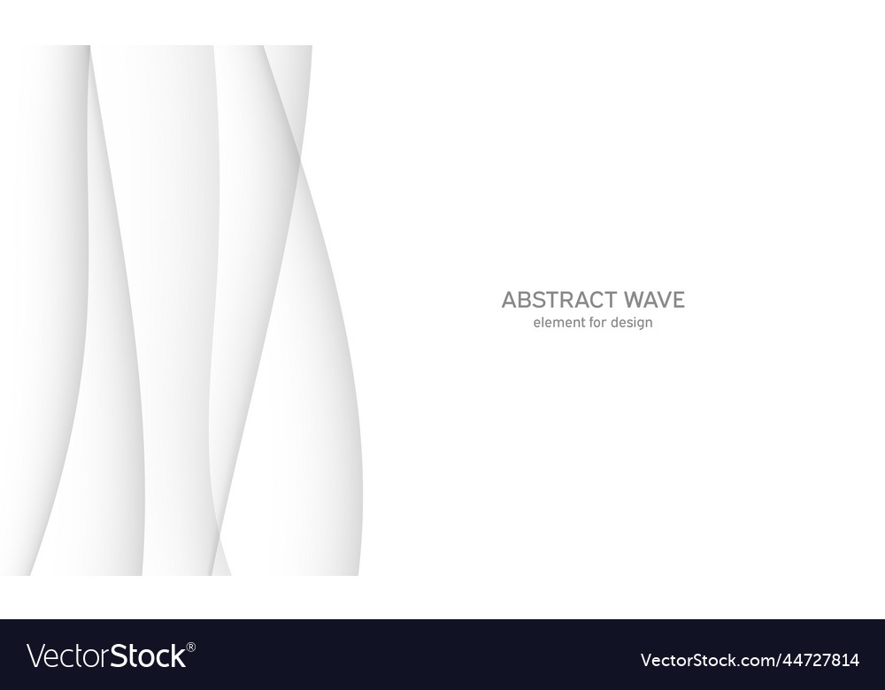 Abstract white background with smooth gray lines Vector Image Abstract white background with smooth gray lines