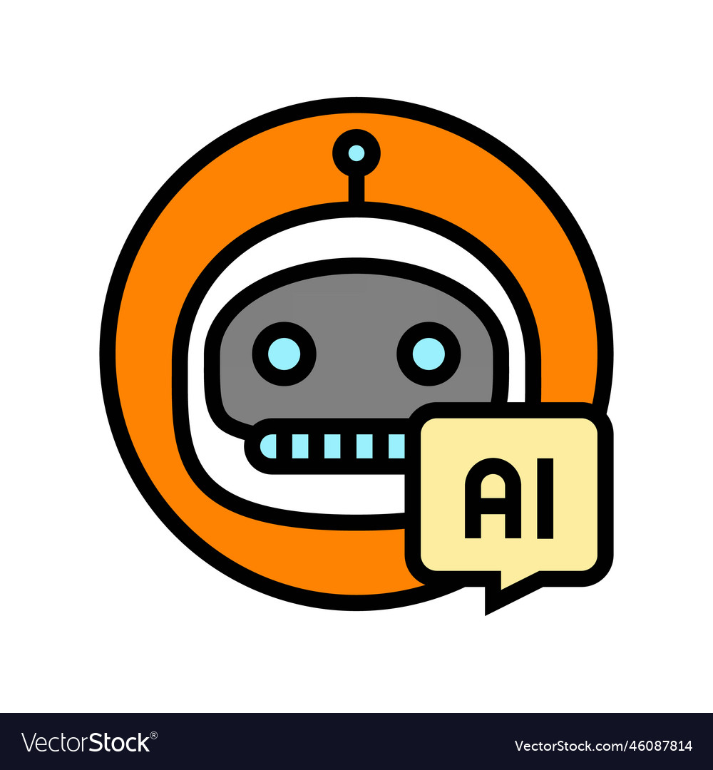 Ai chat bot color icon