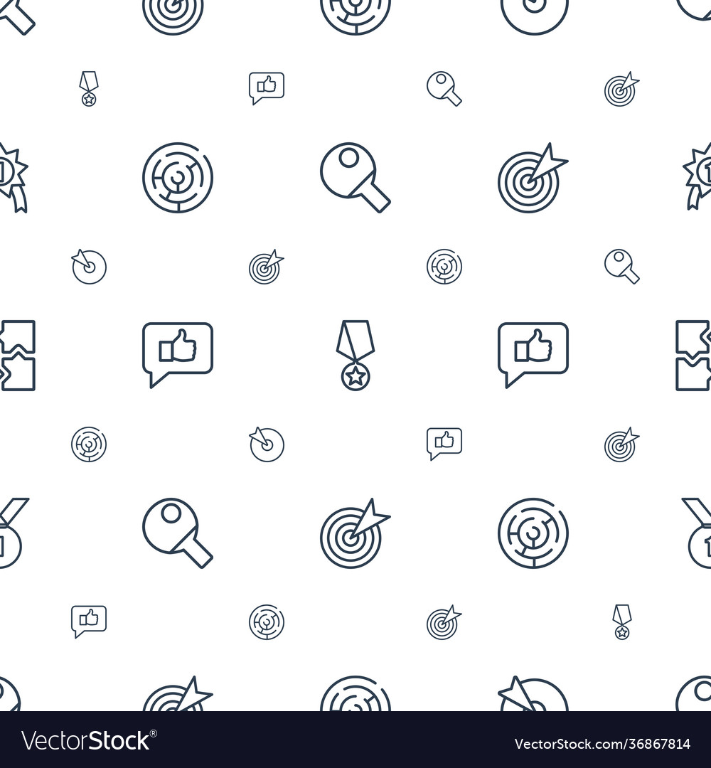 Challenge icons pattern seamless white background