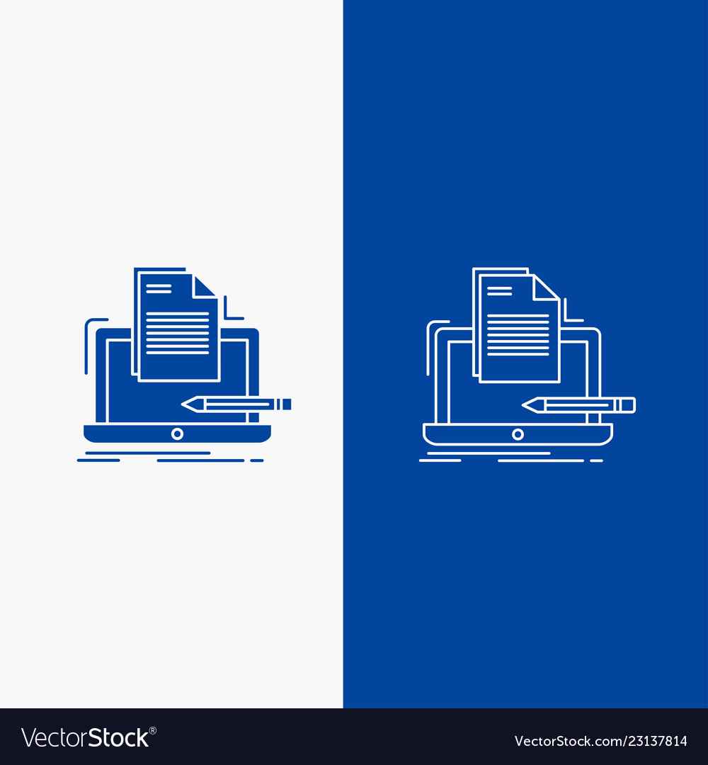 Coder Codierung Computerliste Papierlinie und Glyph vector image Coder Codierung Computerliste Papierlinie und Glyph