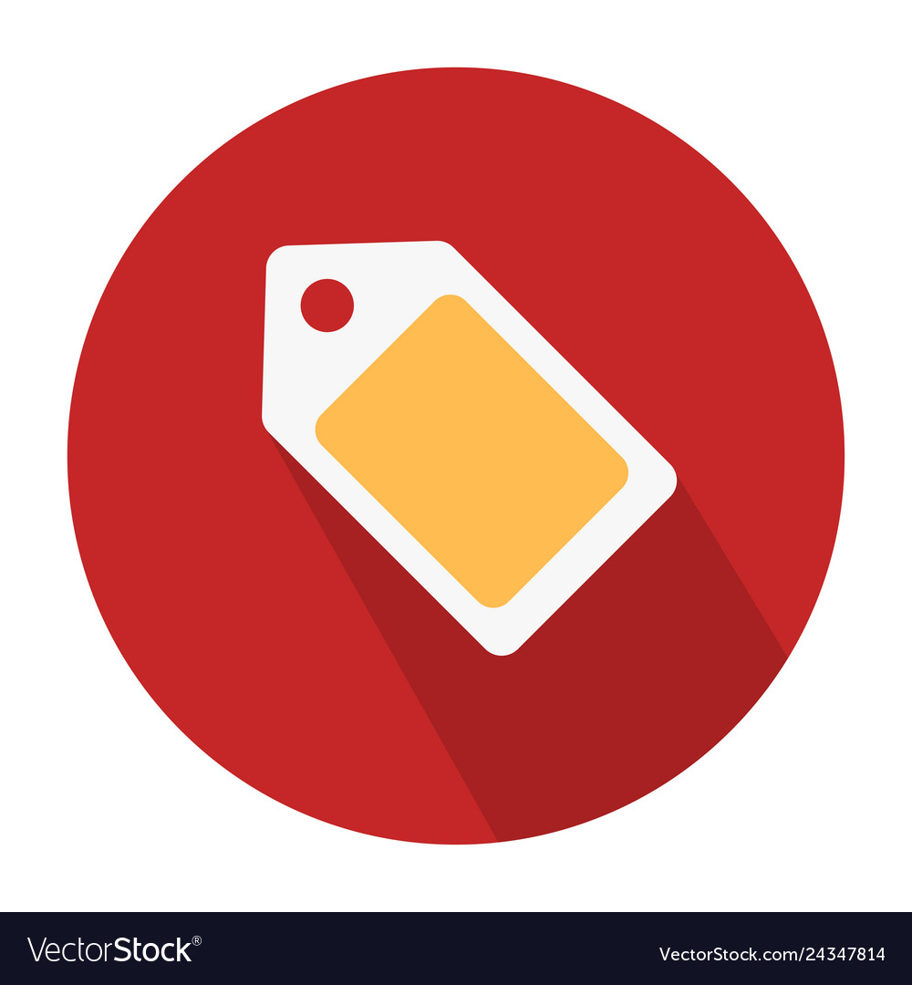 Flat Icon Design Label Symbol Royalty Free Vector Image