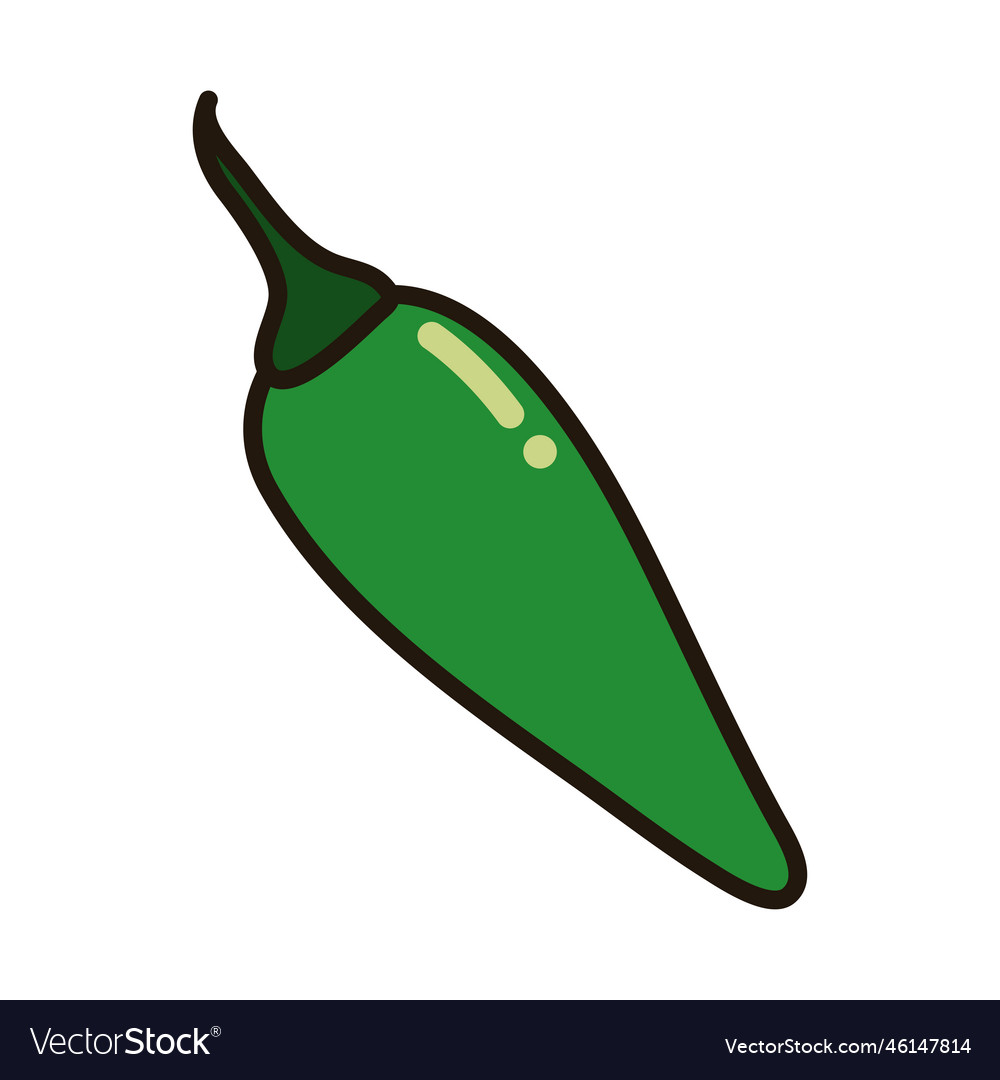 Green chili icon Royalty Free Vector Image - VectorStock
