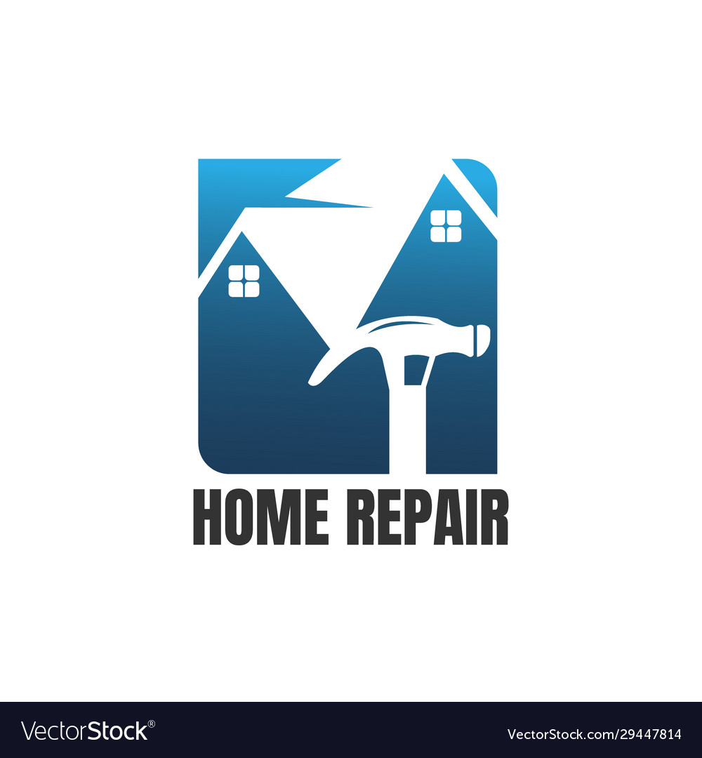 Home repair logo template with handyman tools