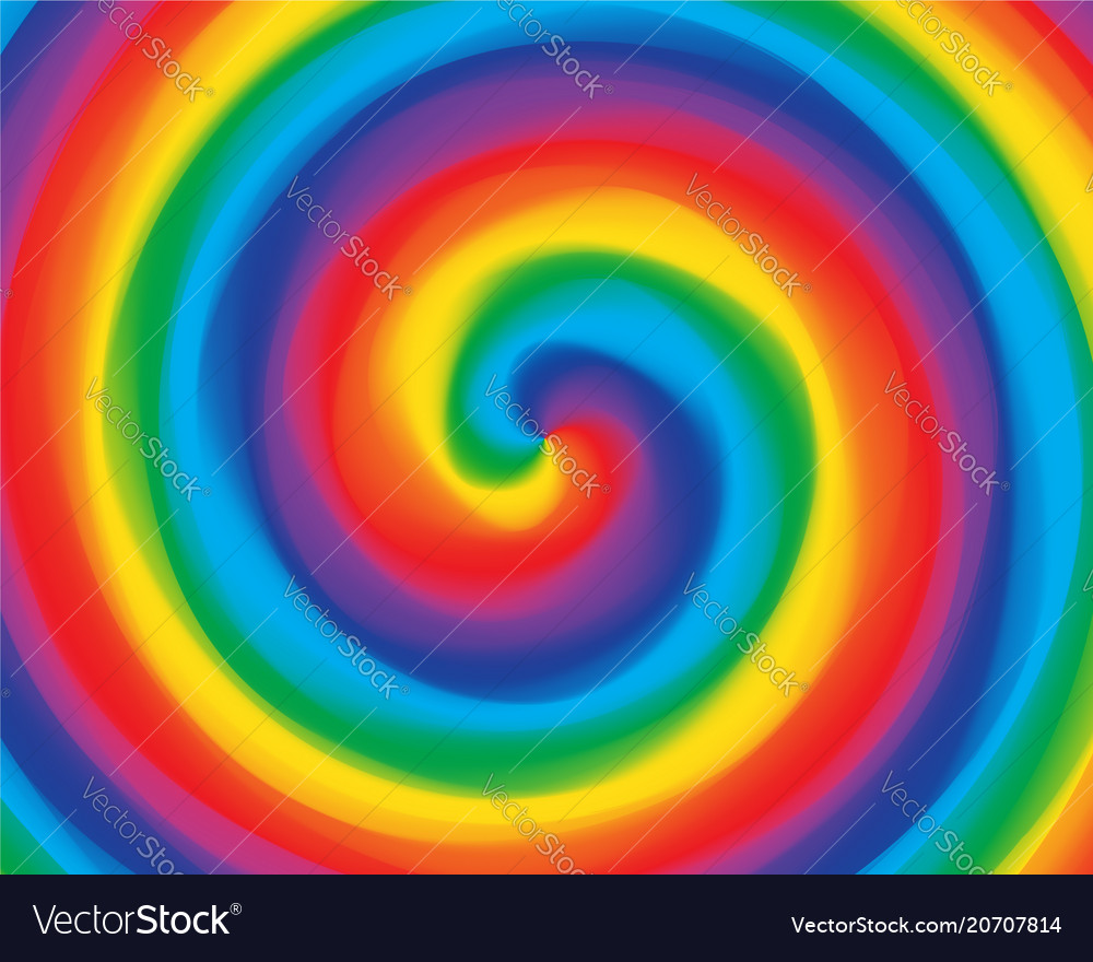 Rainbow Swirl Gradient Abstract