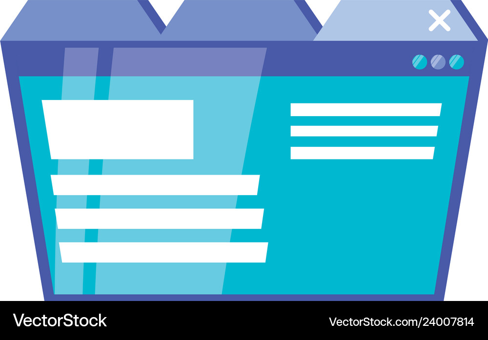 Template webpage interface icon Royalty Free Vector Image