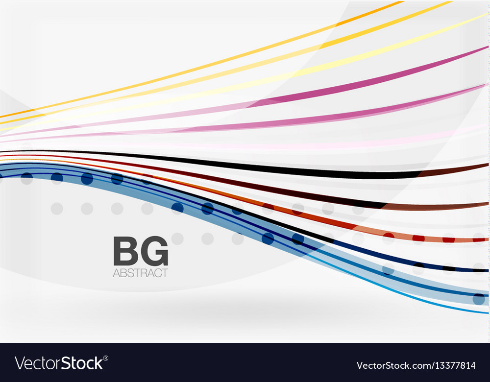 Thin lines wave abstract background Vector Image Thin lines wave abstract background