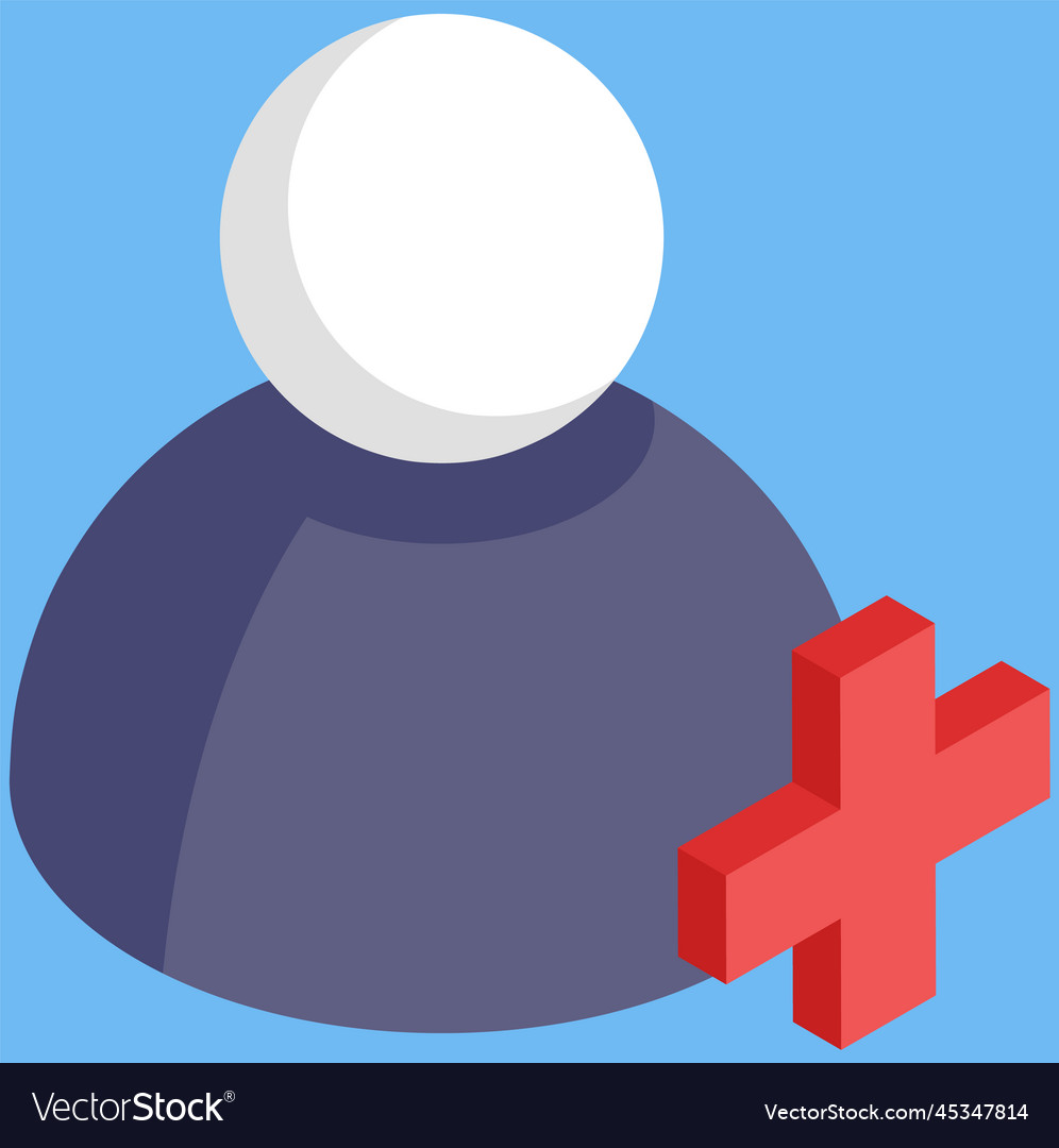 Virtual network symbol for internet user account vector image Virtual network symbol for internet user account