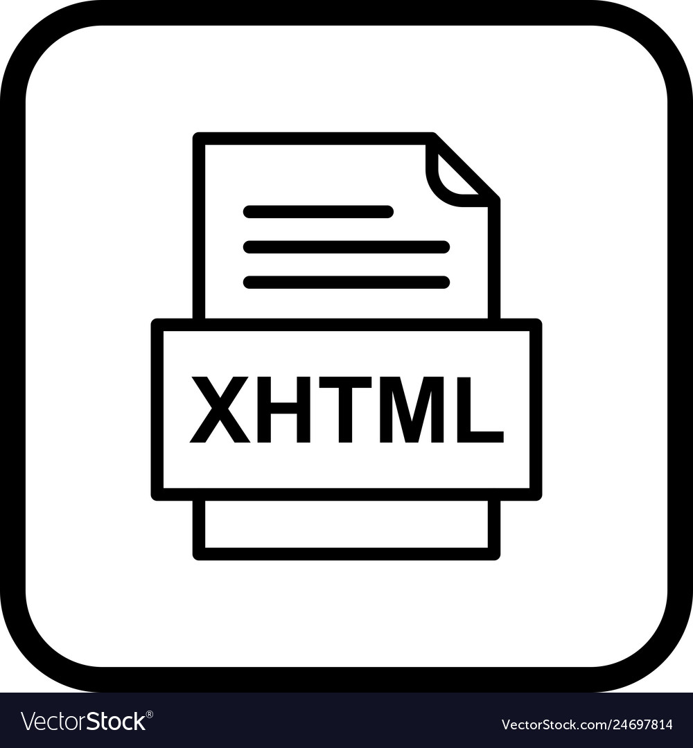 Xhtml file document icon