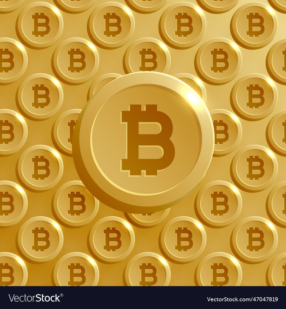 Background made with bitcoins pattern