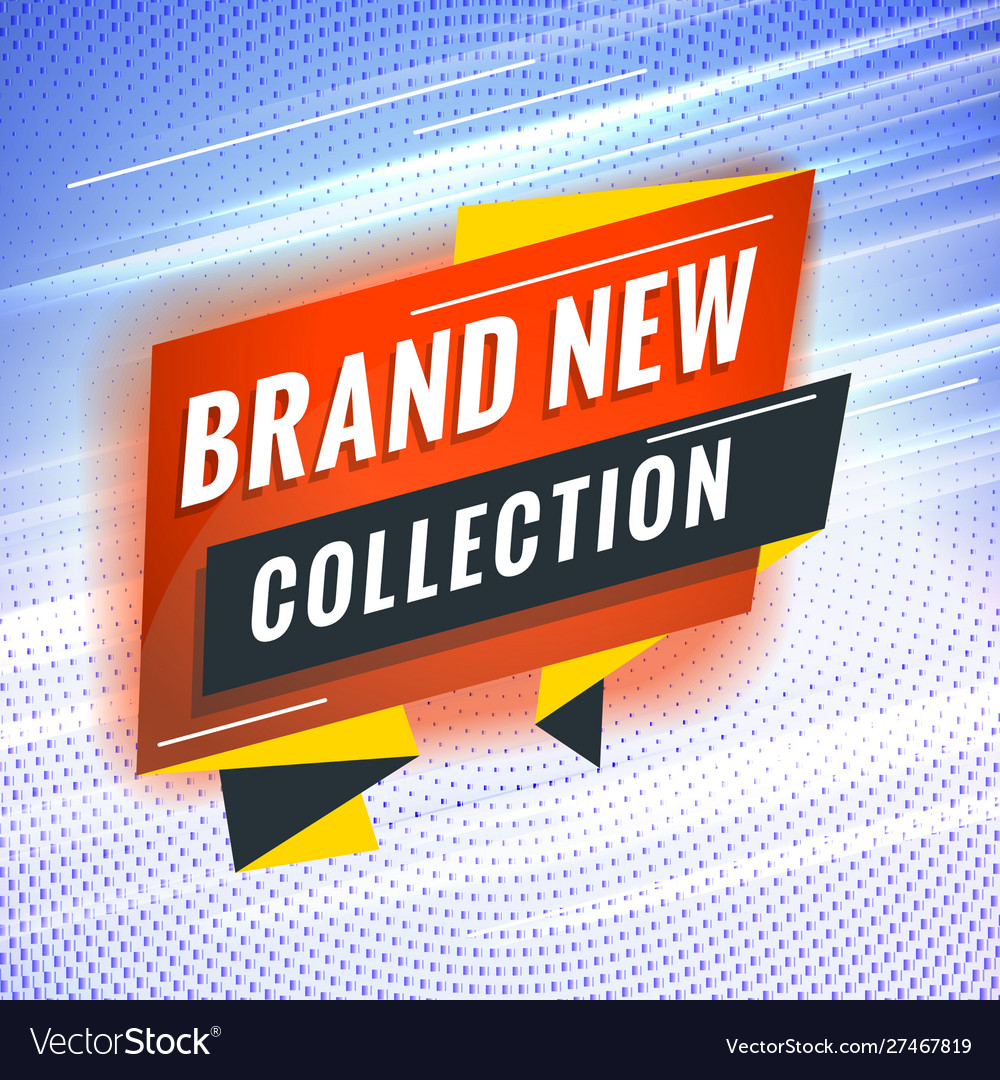 Brand new collection promotional concept template Vector Image