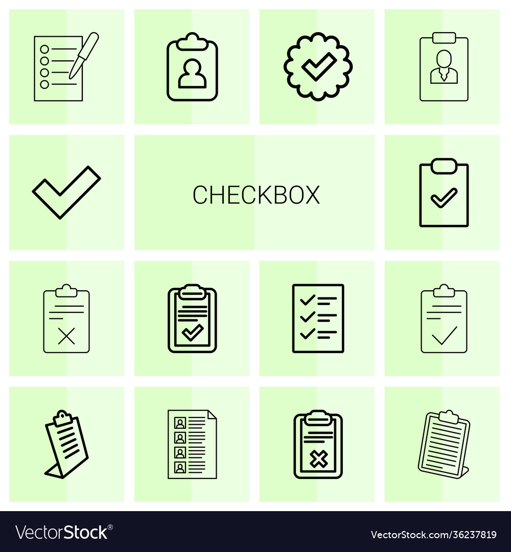 Checkbox icons