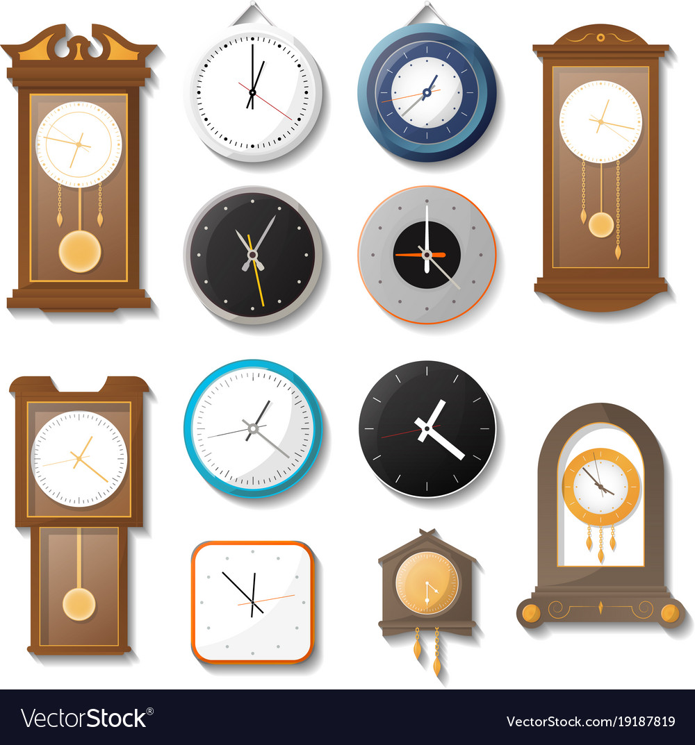 Classic Mechanical Wall Clock Set