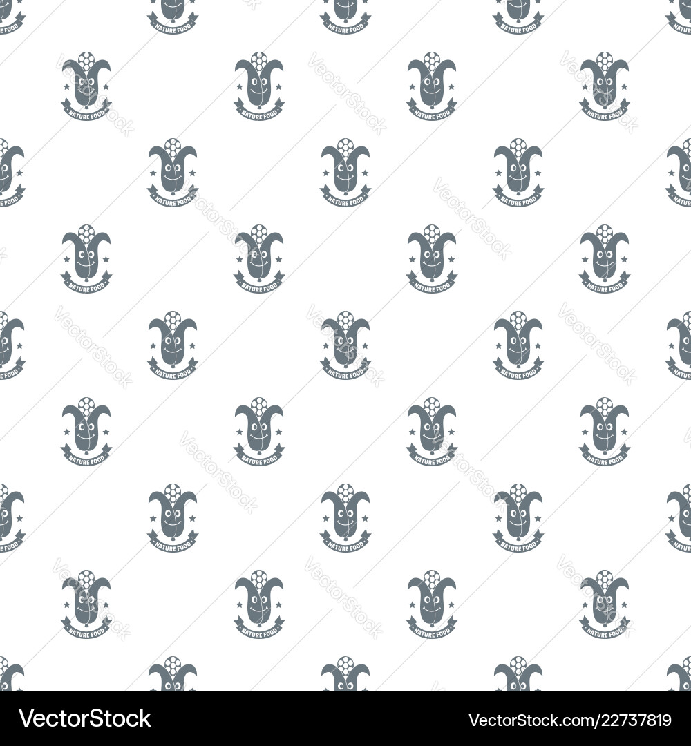 Corn pattern seamless Royalty Free Vector Image