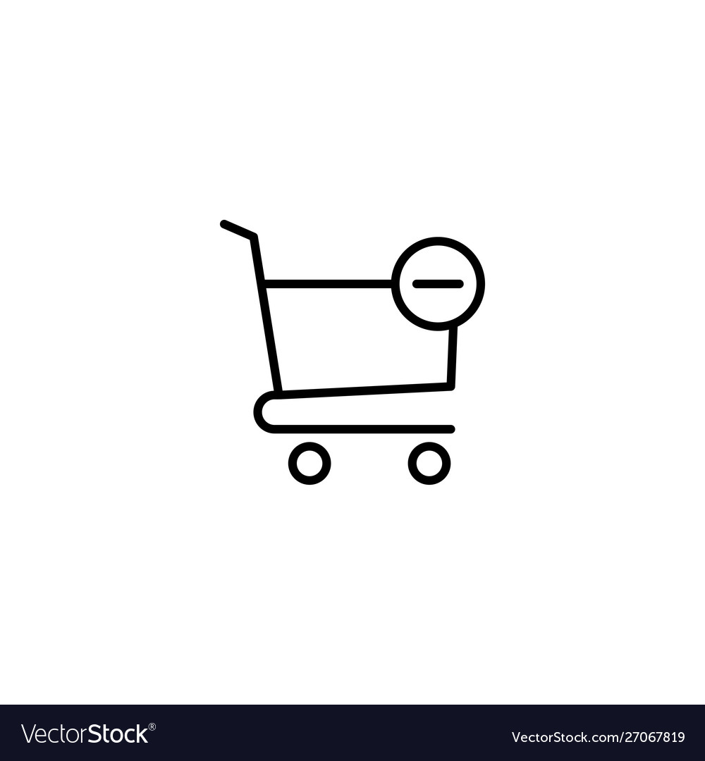 Delete from icon vector image Delete from icon