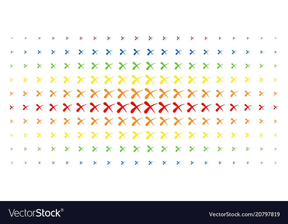 Erase spectrum halftone pattern vector image Erase spectrum halftone pattern