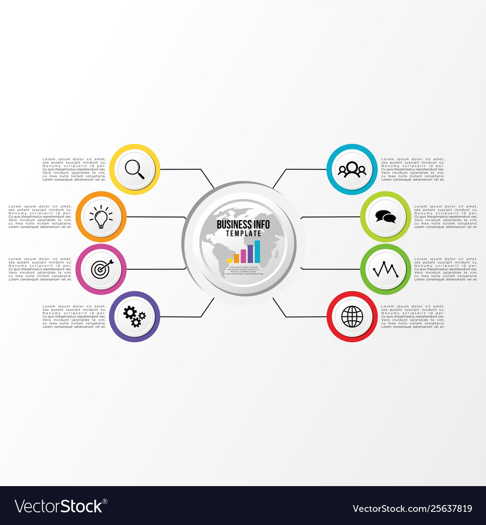 Infographic design template with options steps