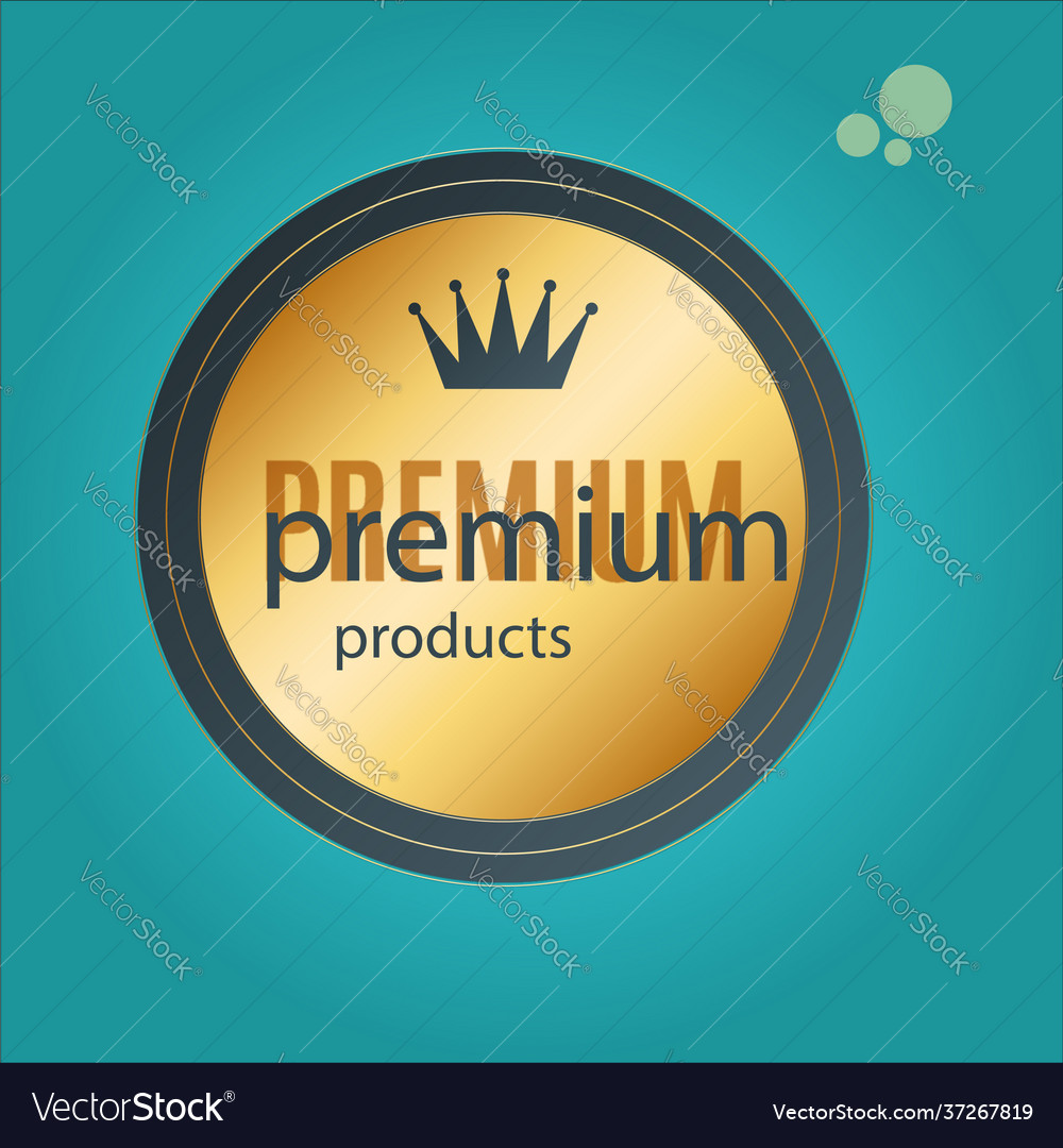 Label premium quality design Royalty Free Vector Image